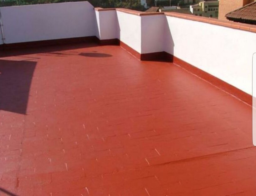 Terraza con superficie impermeabilizada